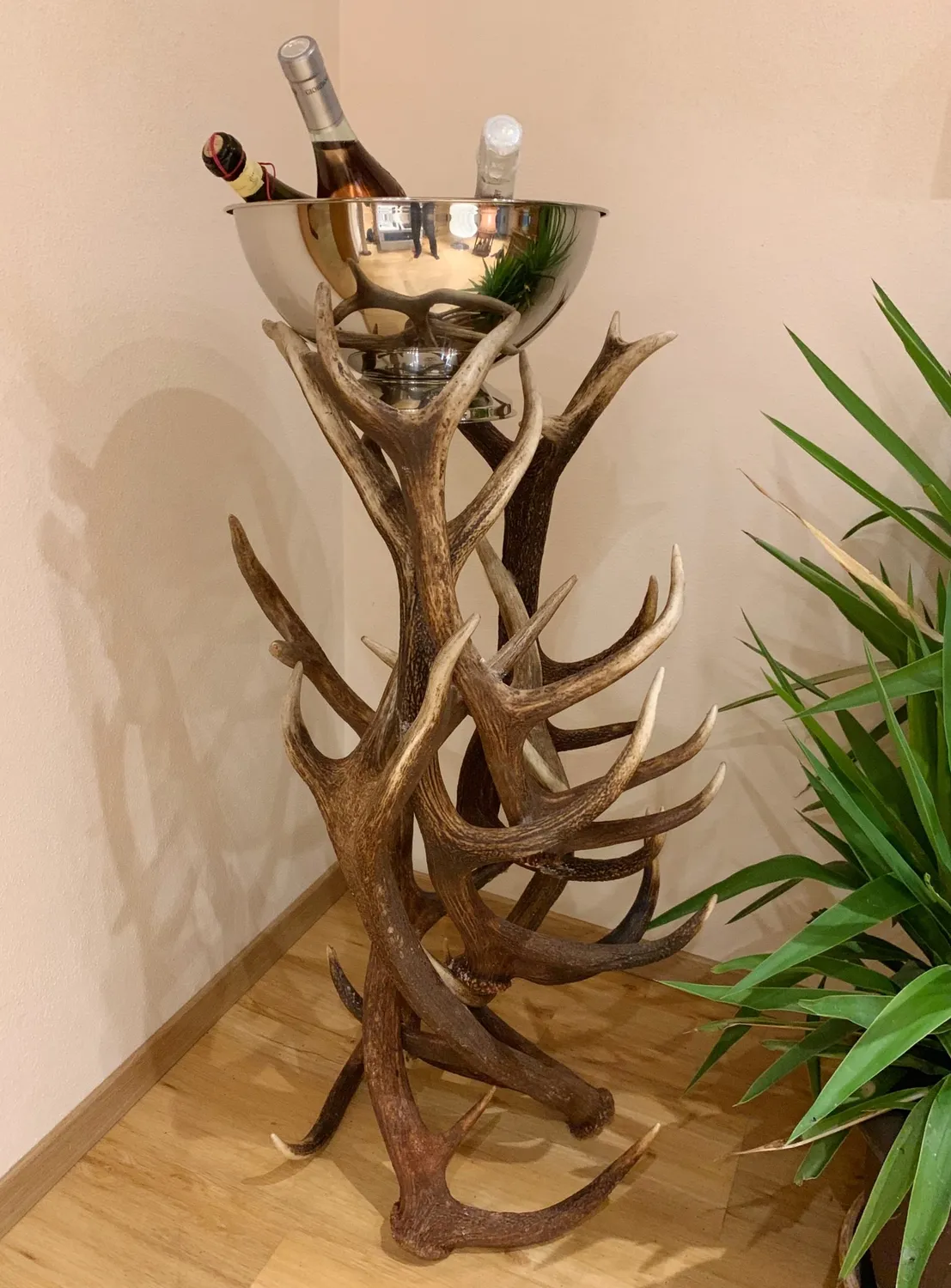 Oh My Deer Exklusiv champagnekøler i træ massiv
