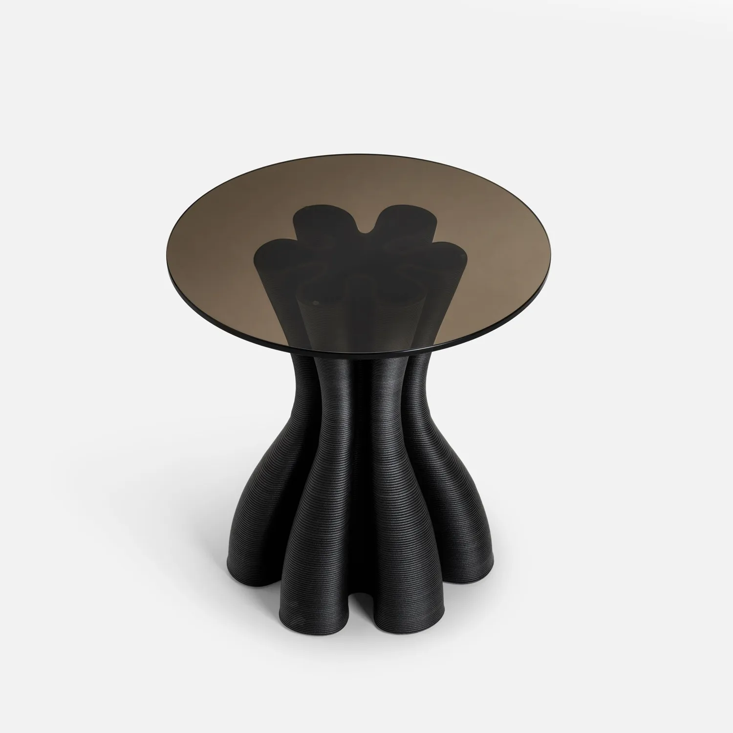 HYFER Anemone sidebord Natural bronzeglas