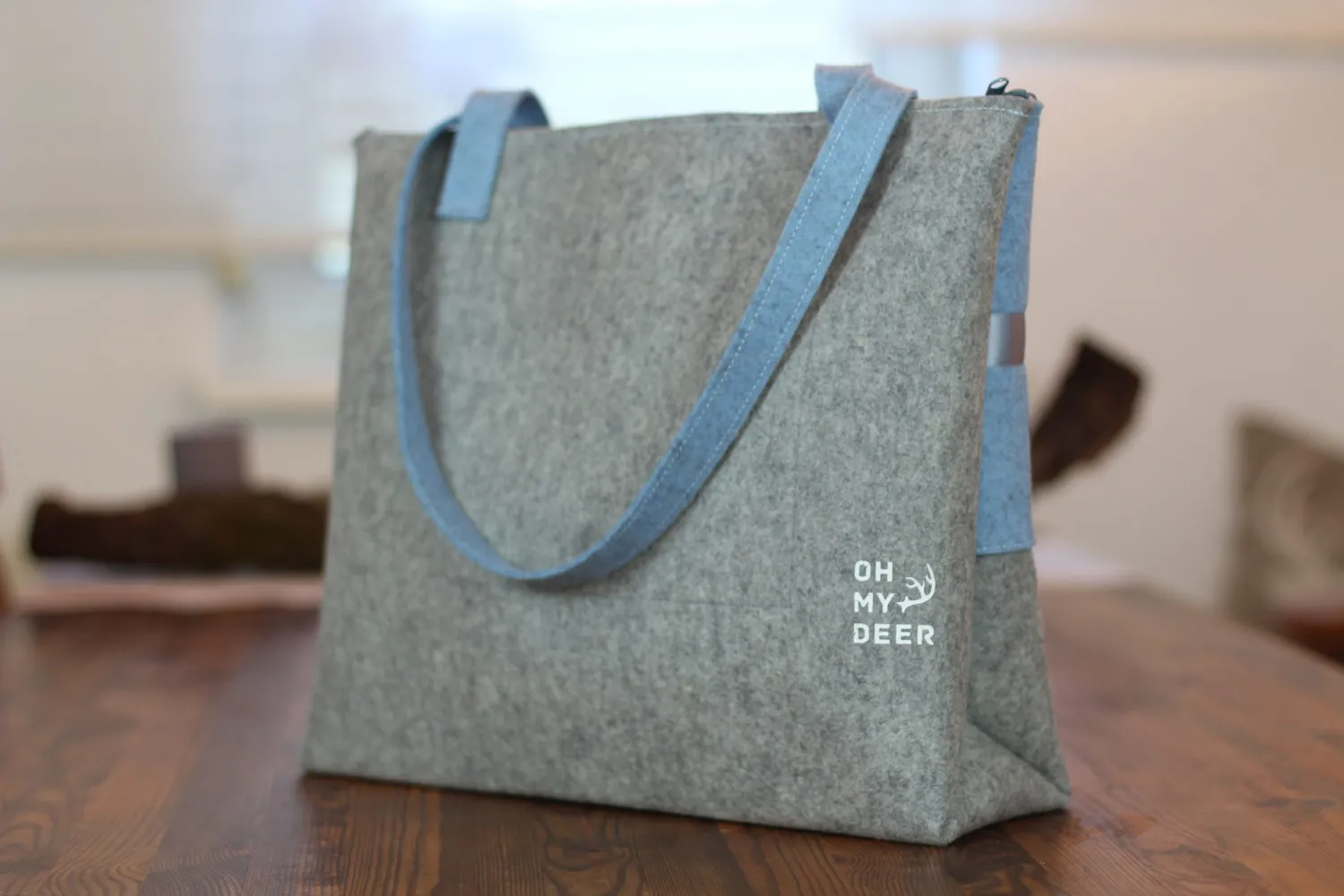 Oh My Deer tote bag L læder trachtetaske
