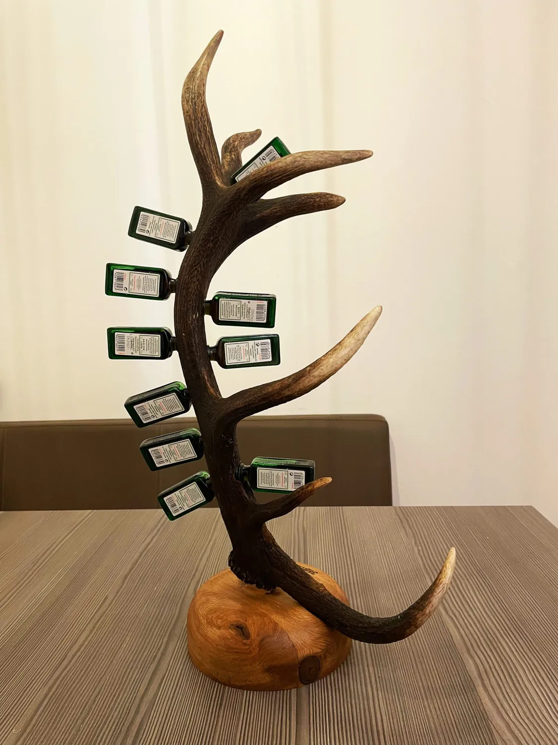 Oh My Deer Shot flaskeholder træ til bar
