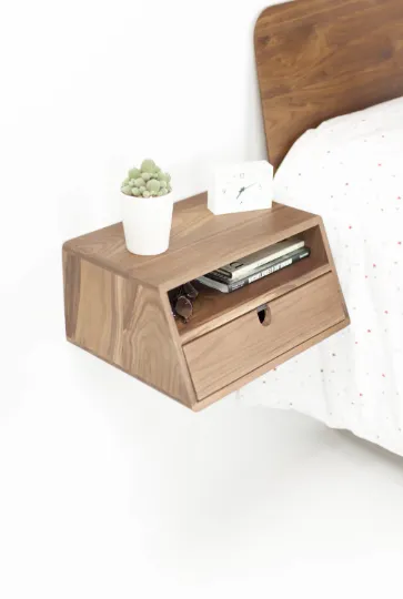 Habitables natbord væghængt eg 46,5cm skuffe