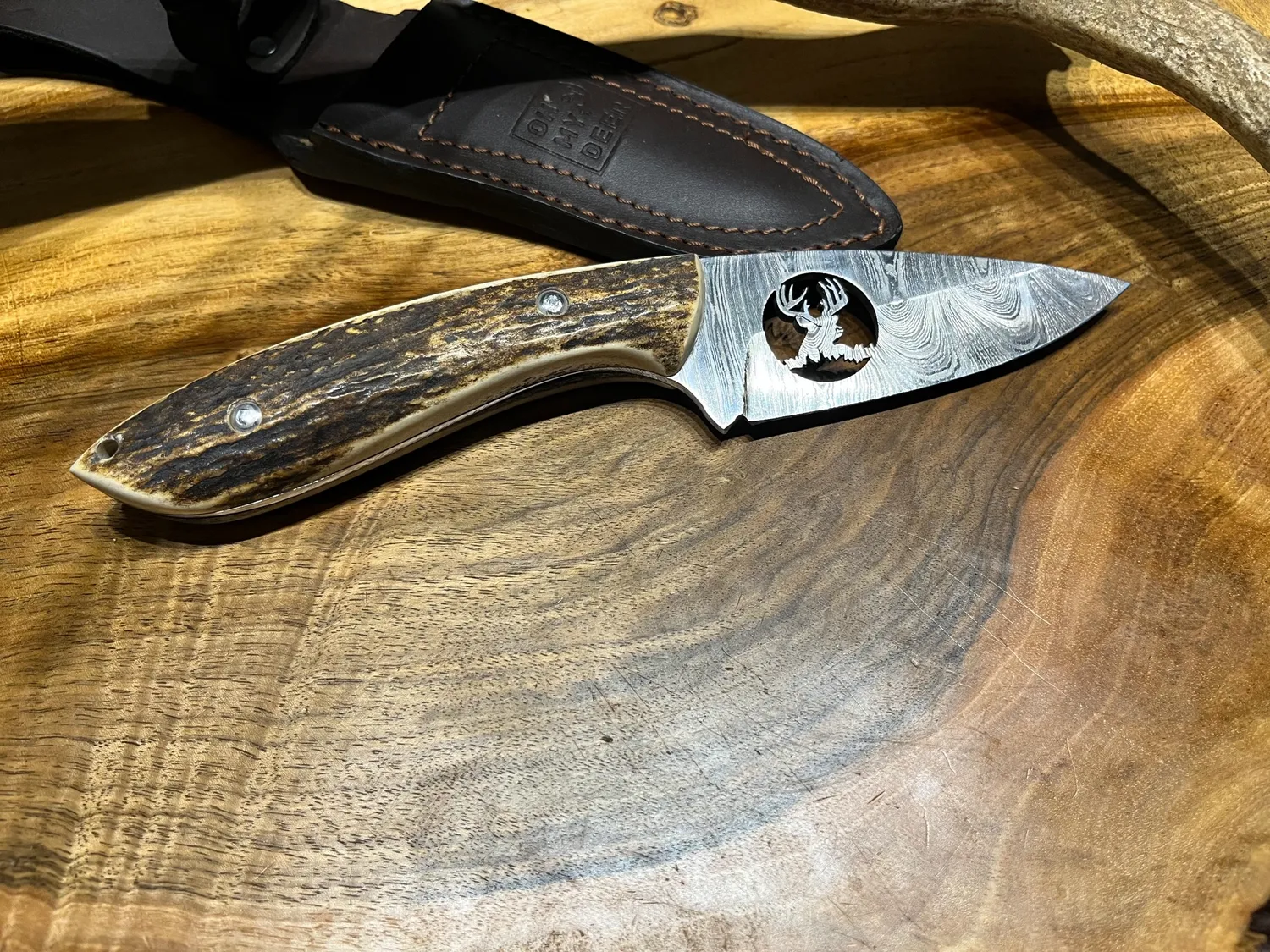 Oh My Deer Hirschmotiv jagtkniv med hjortemotiv