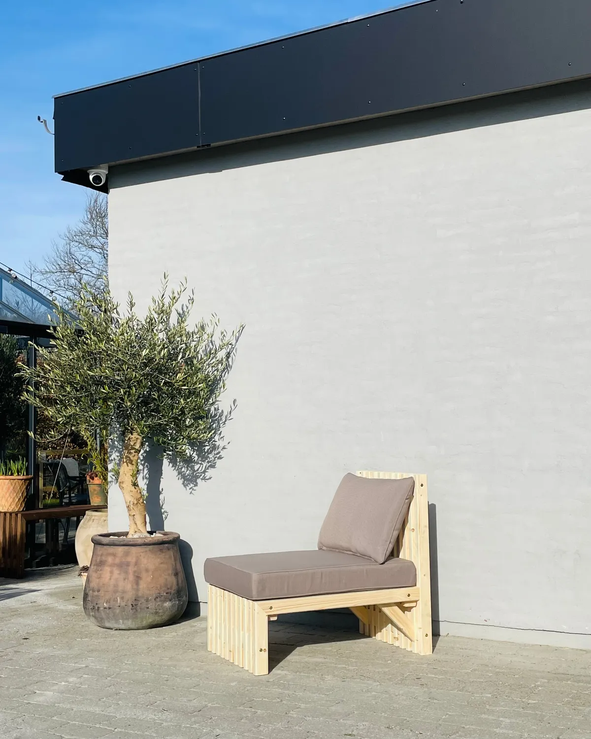 Kabeltromlen Loungemodul 166 cm modul sort hynde