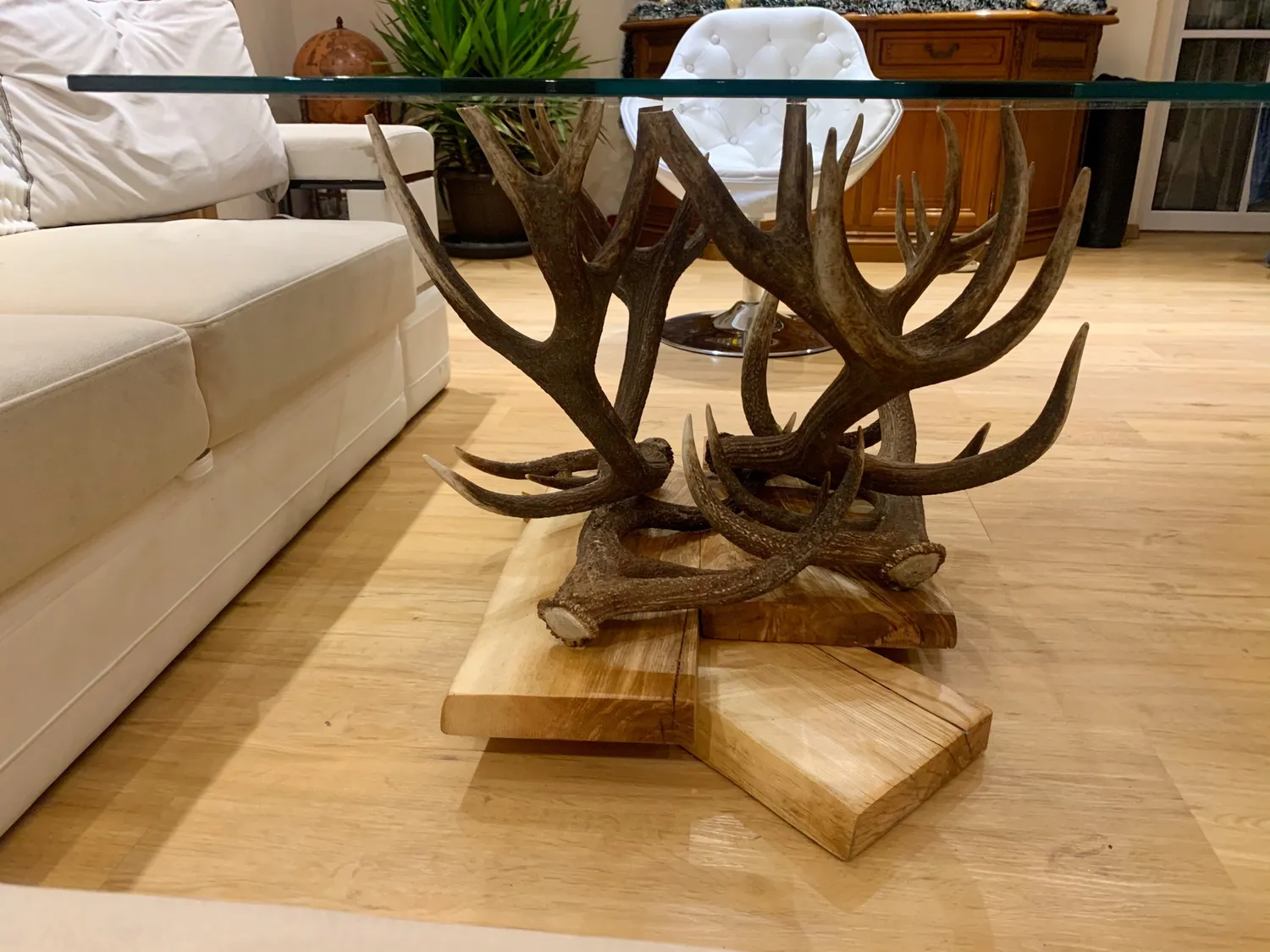 Oh My Deer Sofabord med hjortetak massivt træ