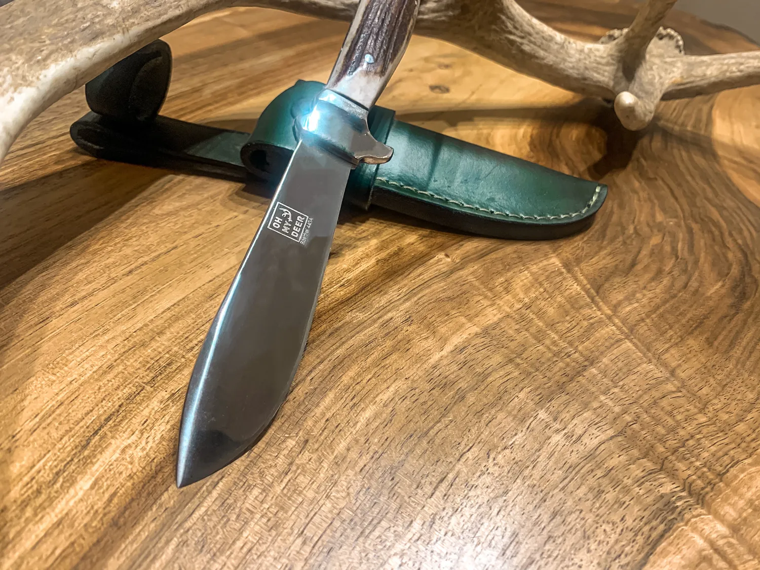 Oh My Deer Horn Nicker jagtkniv i horn