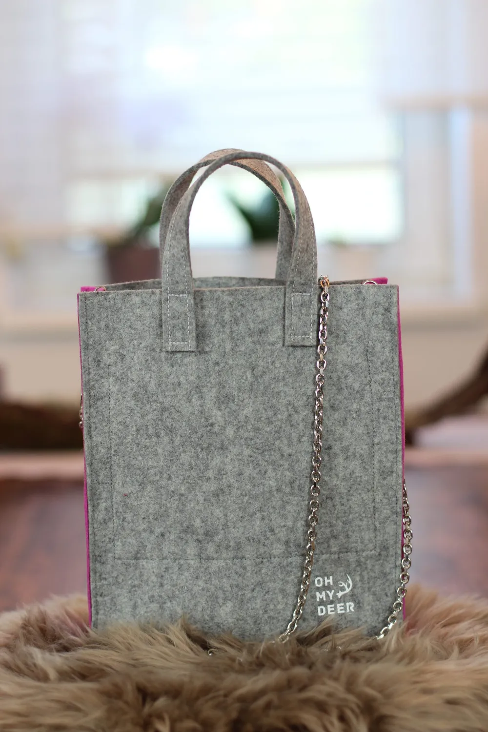 Oh My Deer Shopper S trachtentasche rosa