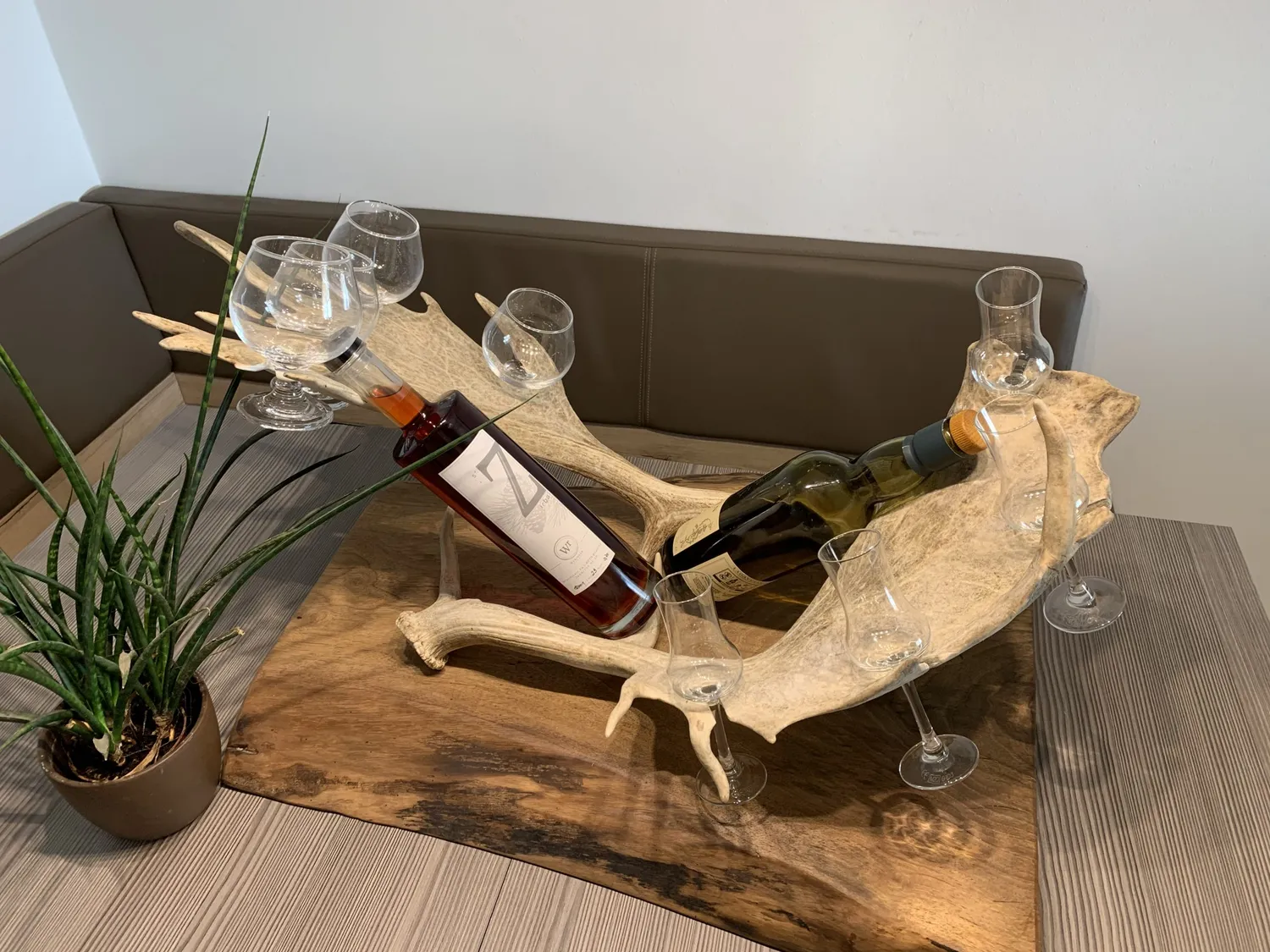 Oh My Deer Whisky Præsentation holder rustik træ