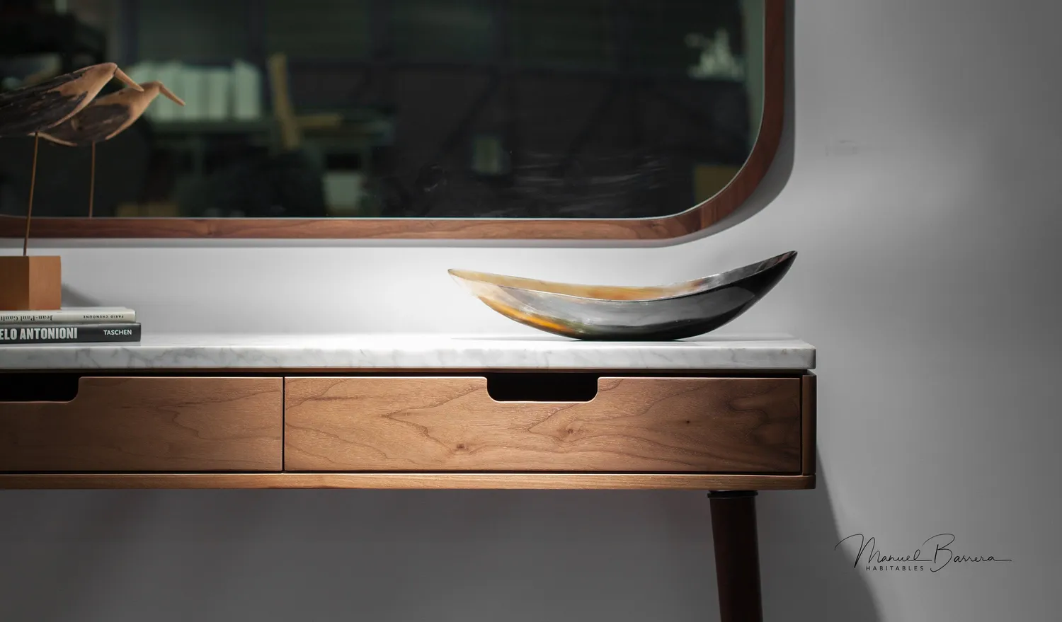 Habitables Mirror 01 vægspejl eg 80x40 cm massiv ramme