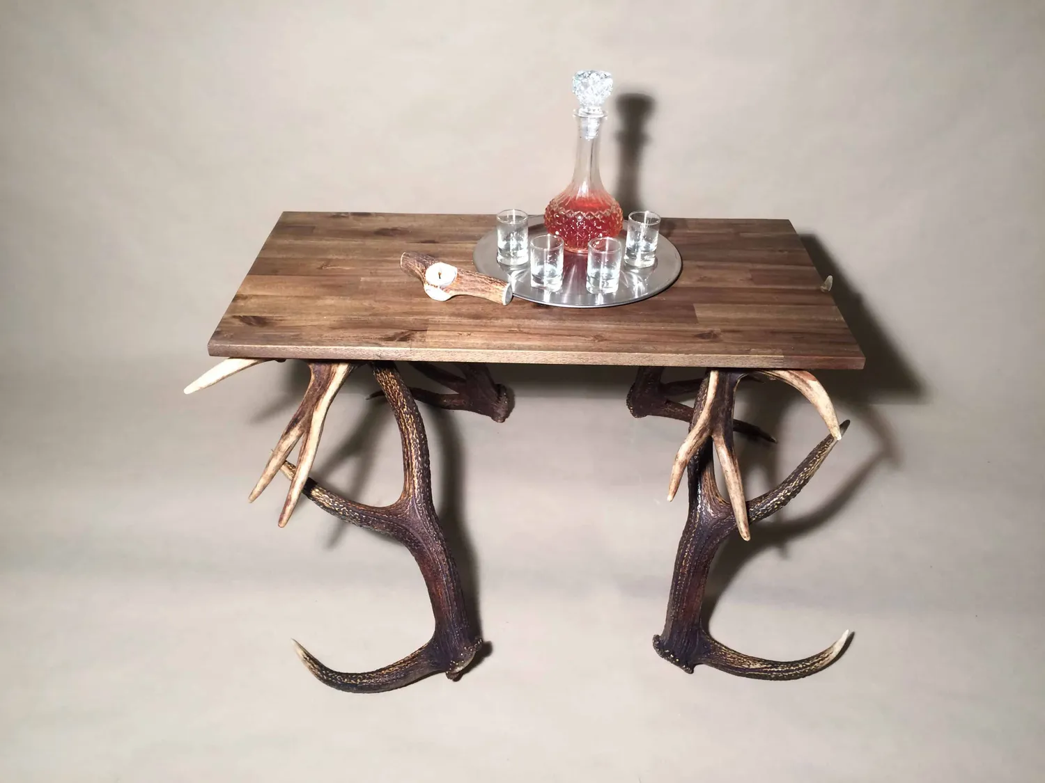 Oh My Deer Geweih Couchtisch sofabord akacie gevir