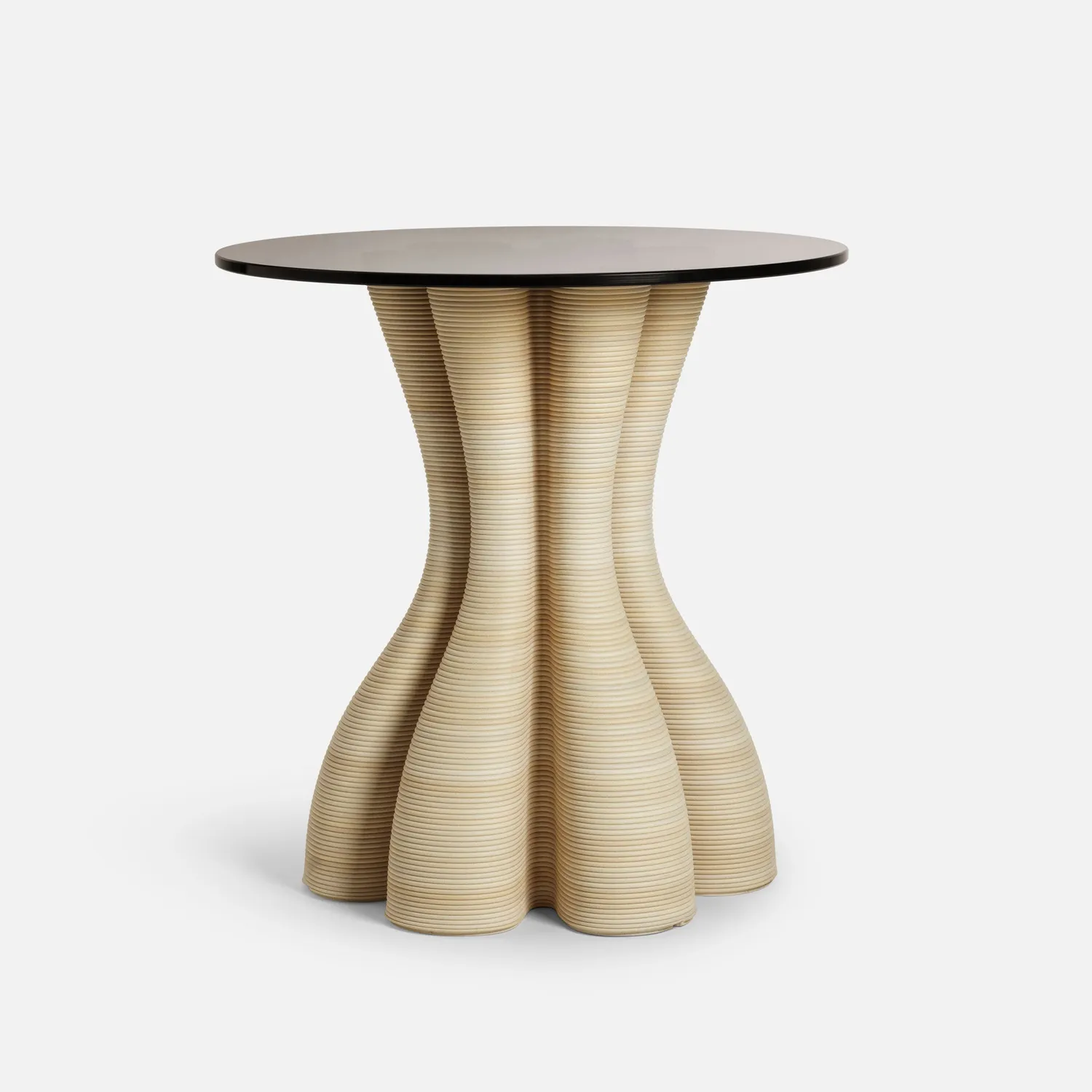 HYFER Anemone sidebord Natural bronzeglas