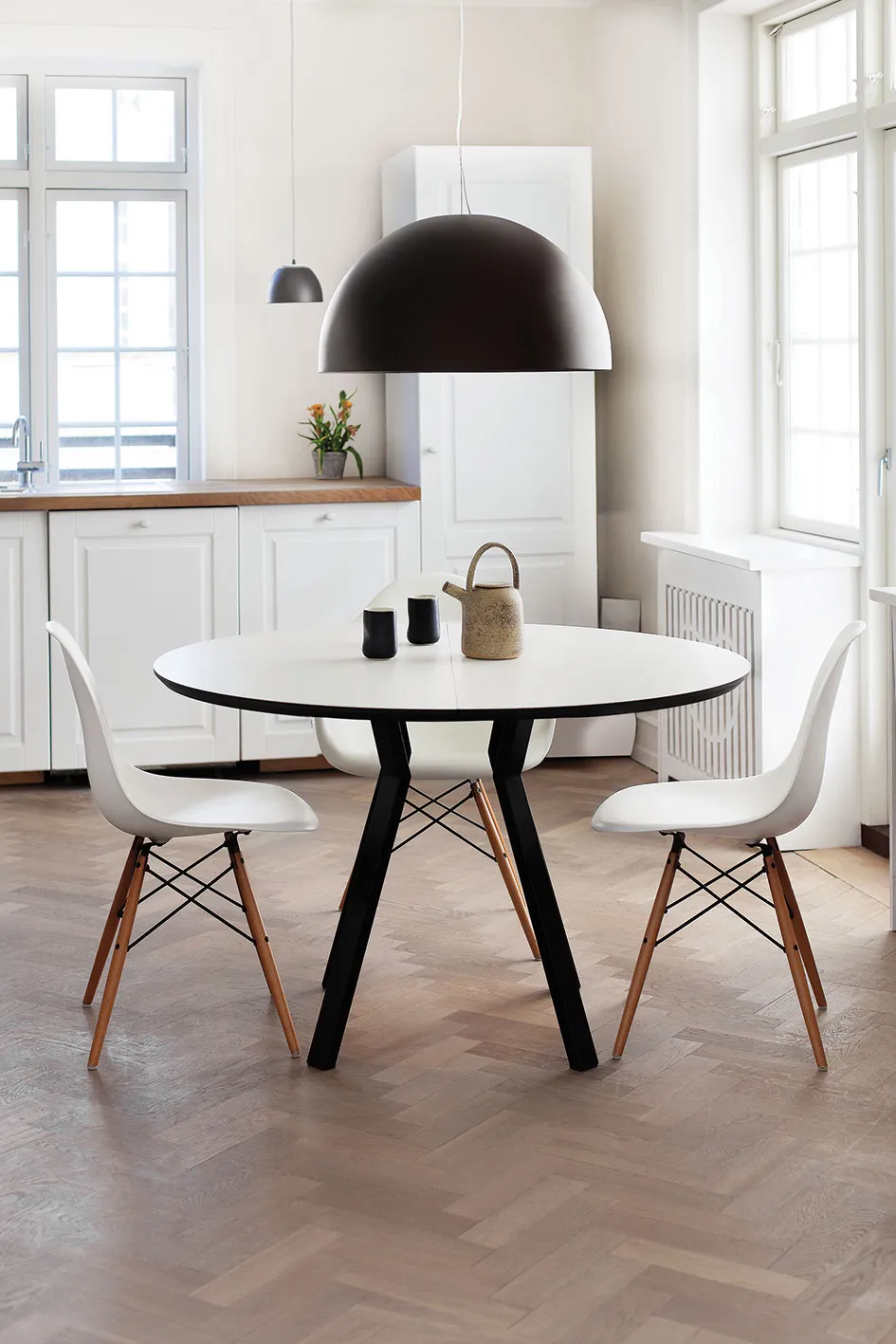 Bønnebord Circle Ø100 rundt sofabord eg