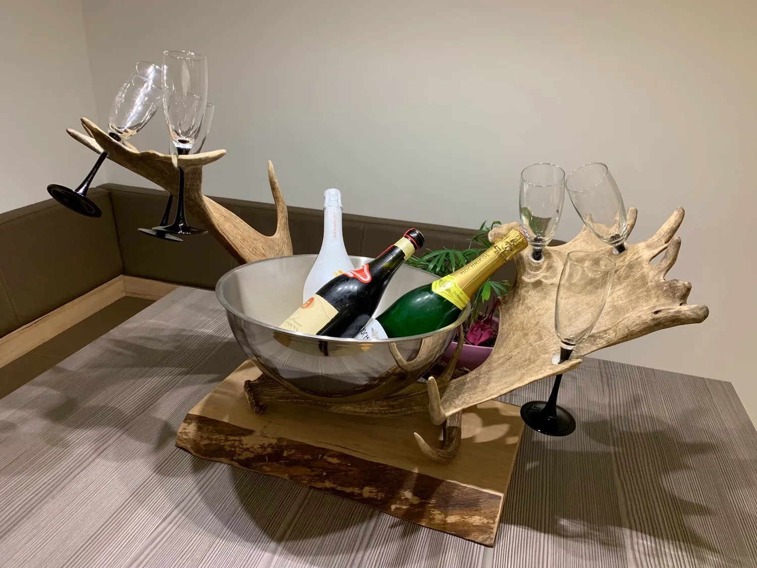 Oh My Deer Sektglasholder champagneglasholder træ