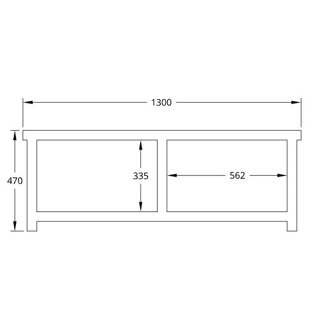 Kabeltromlen Emma Tv-Bord 130 cm genbrugstræ patina