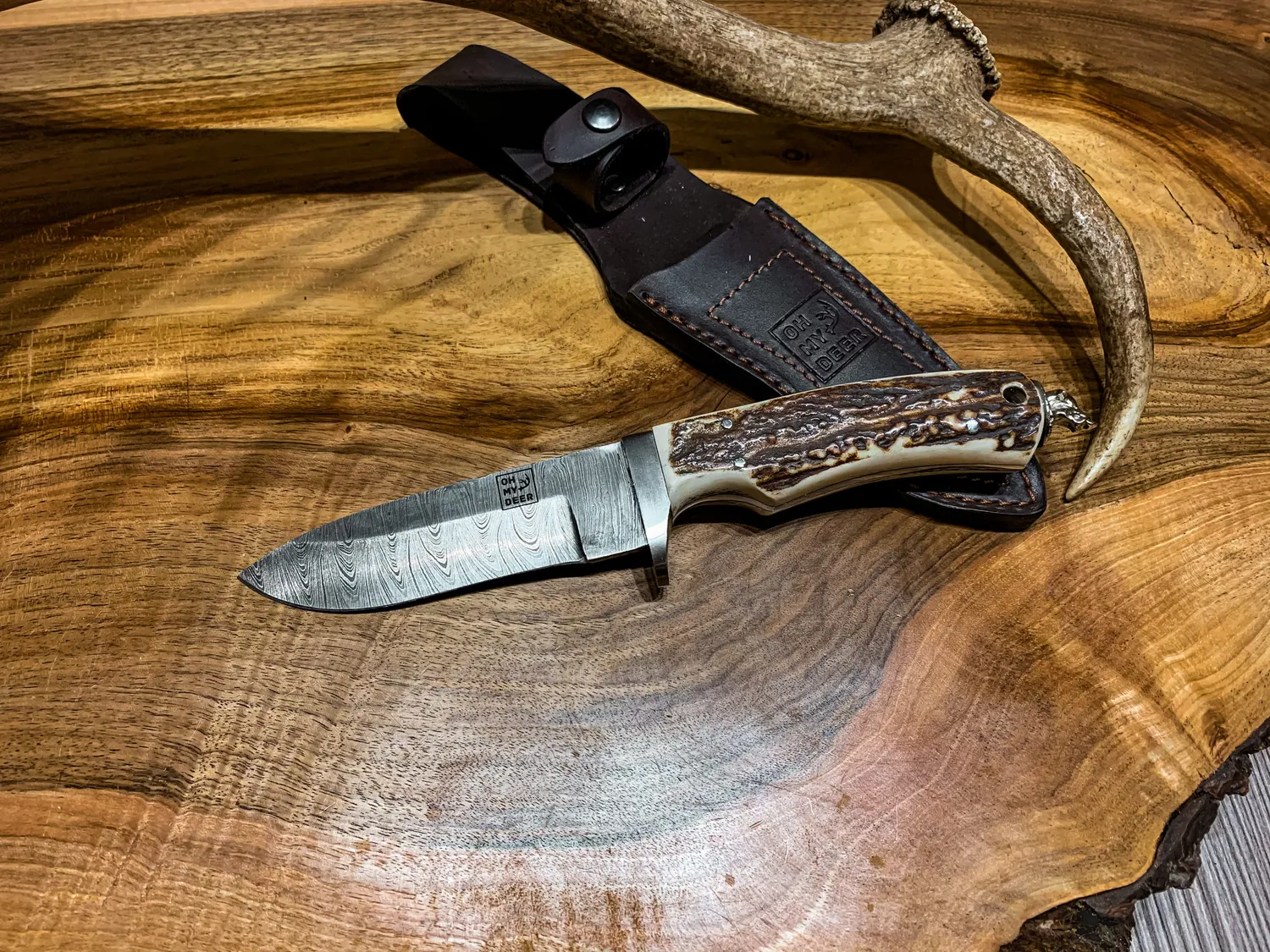 Oh My Deer Damascus Jagdmesser jagtkniv damaskus