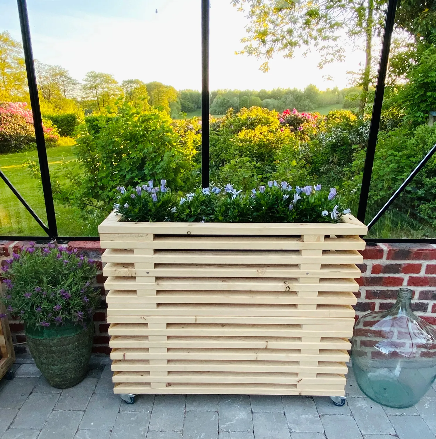 Kabeltromlen Blomsterkasse Brugte Traller 95 cm blomsterkasse
