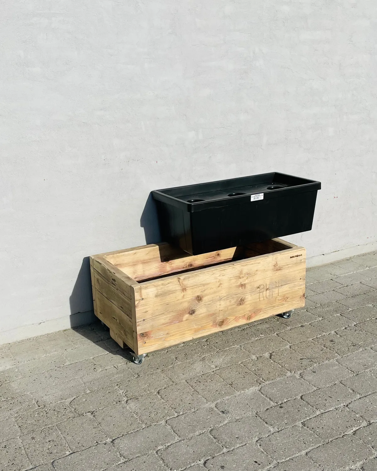 Kabeltromlen Kapilærkasseskjuler genbrugstræ 92 cm ubehandlet