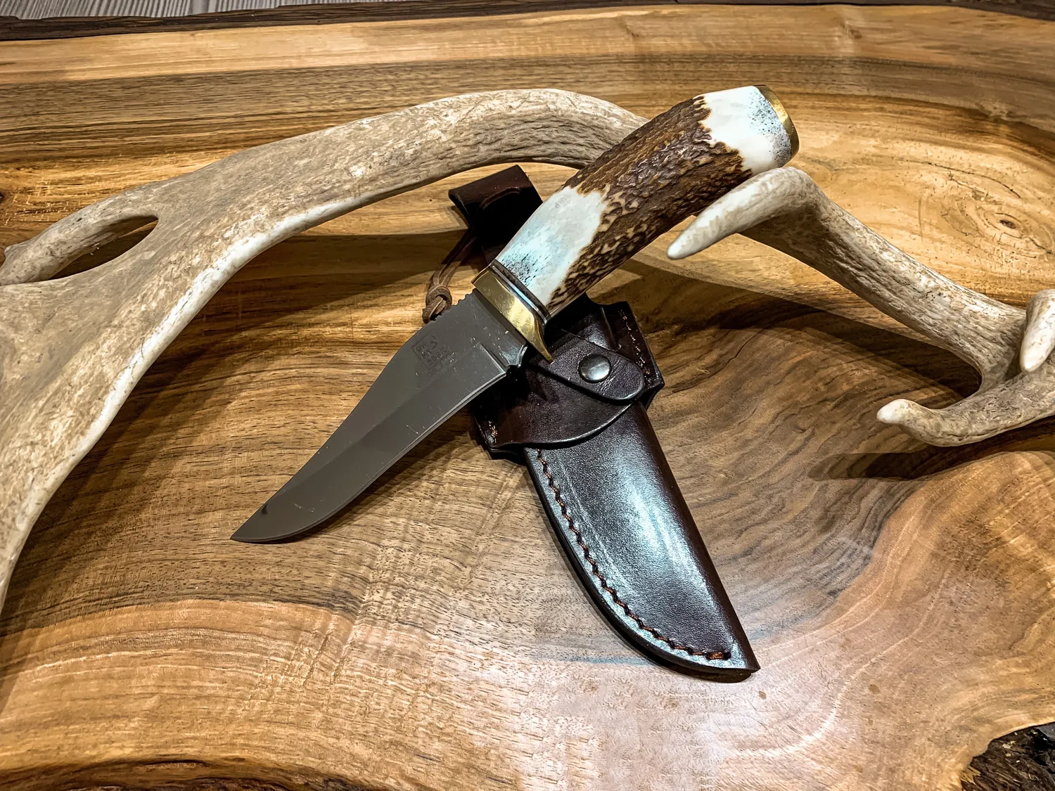 Oh My Deer Hirschhorngriff jagtkniv med hjortehorn