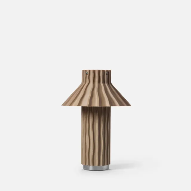 HYFER OBJECTS Kakta Small bordlampe linen varm