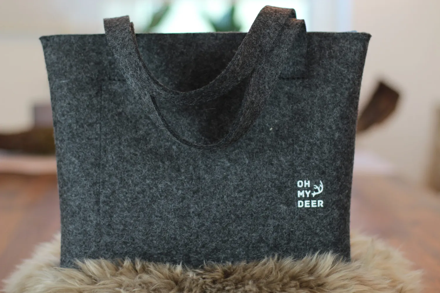 Oh My Deer Trachtentasche Tote Bag M shopper brun