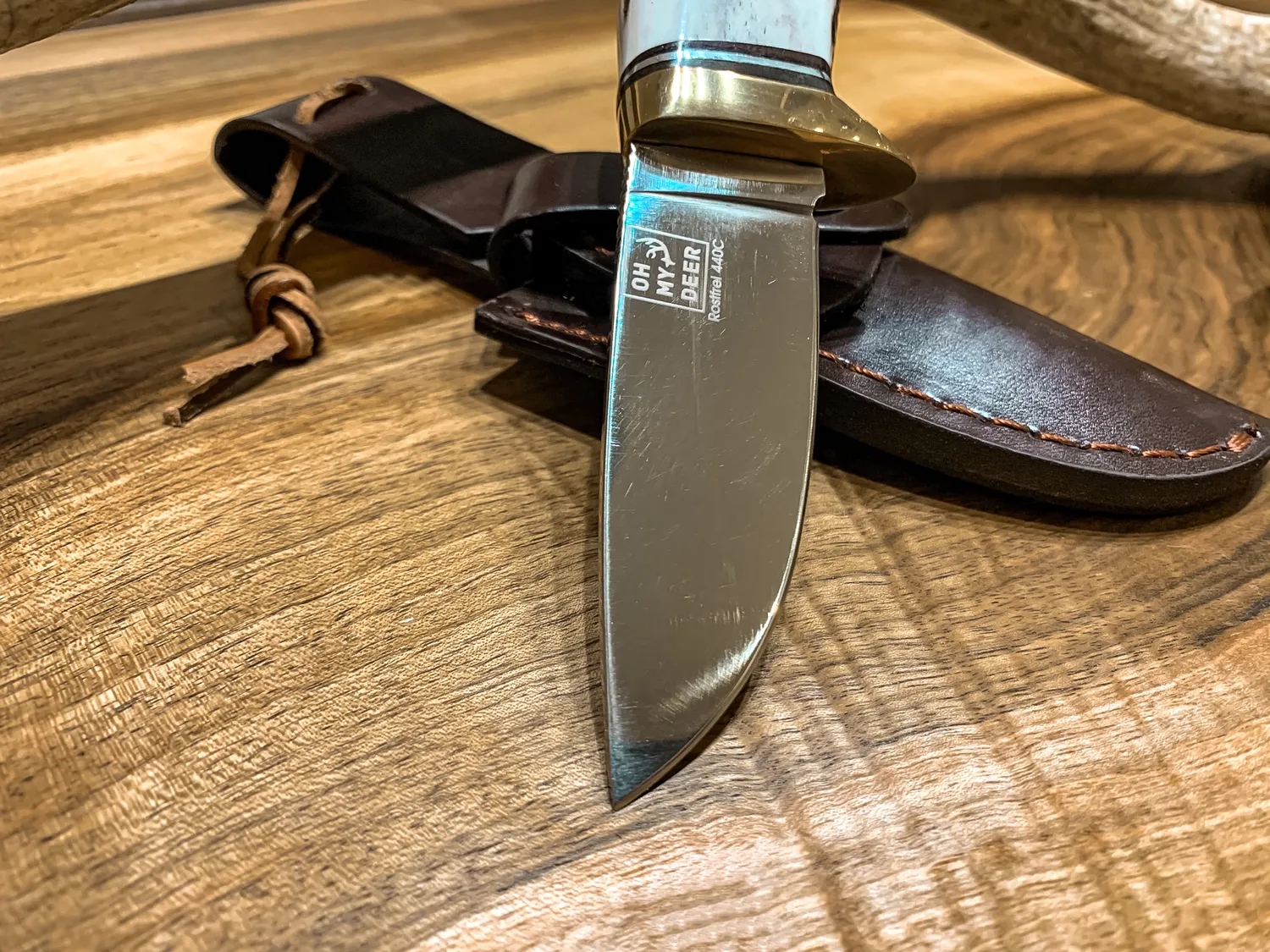 Oh My Deer Jagdmesser jagtkniv hjortehorn klassisk