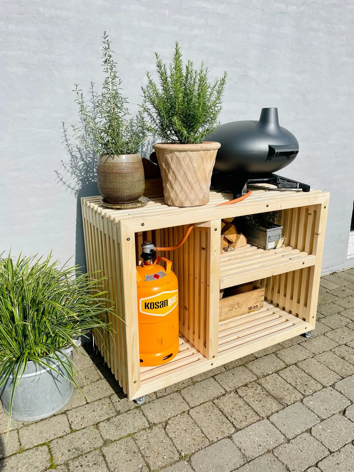 Kabeltromlen Grillbord 160 cm grillbord med topplade