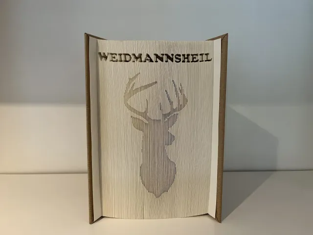 Oh My Deer Buchfaltkunst jagdlich bogkunst jagtmotiv