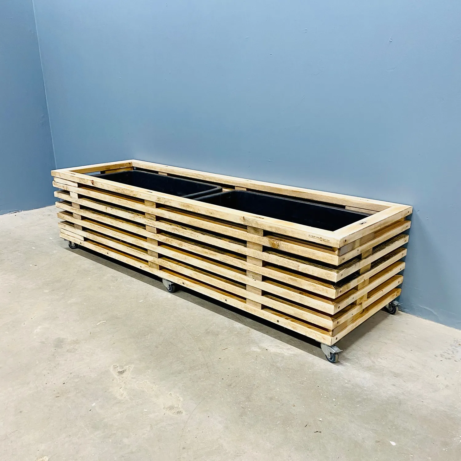Kabeltromlen Plantekasse plantekasse brugte traller 95 cm hjul