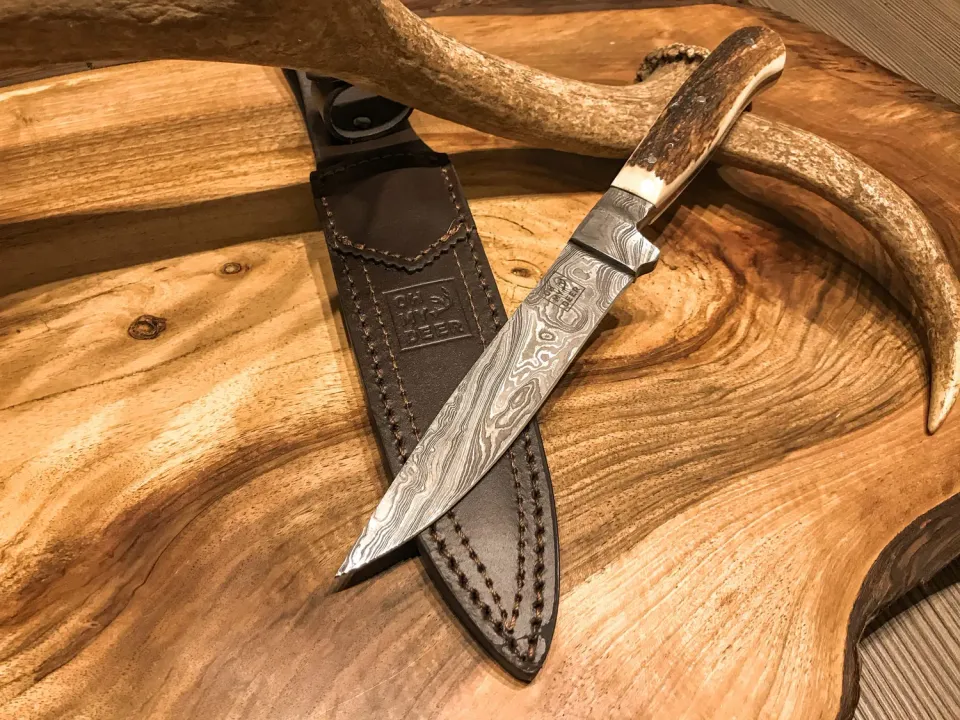 Oh My Deer Damaststahl kniv damaskusstål