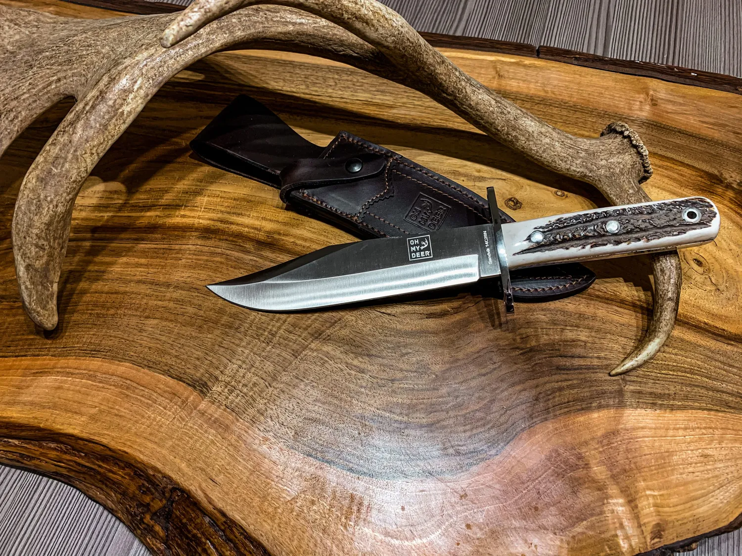 Oh My Deer Bowiemesser kniv Sandvik stål
