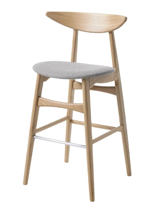 Just Us Copenhagen Bar barstol i egetræ dansk design