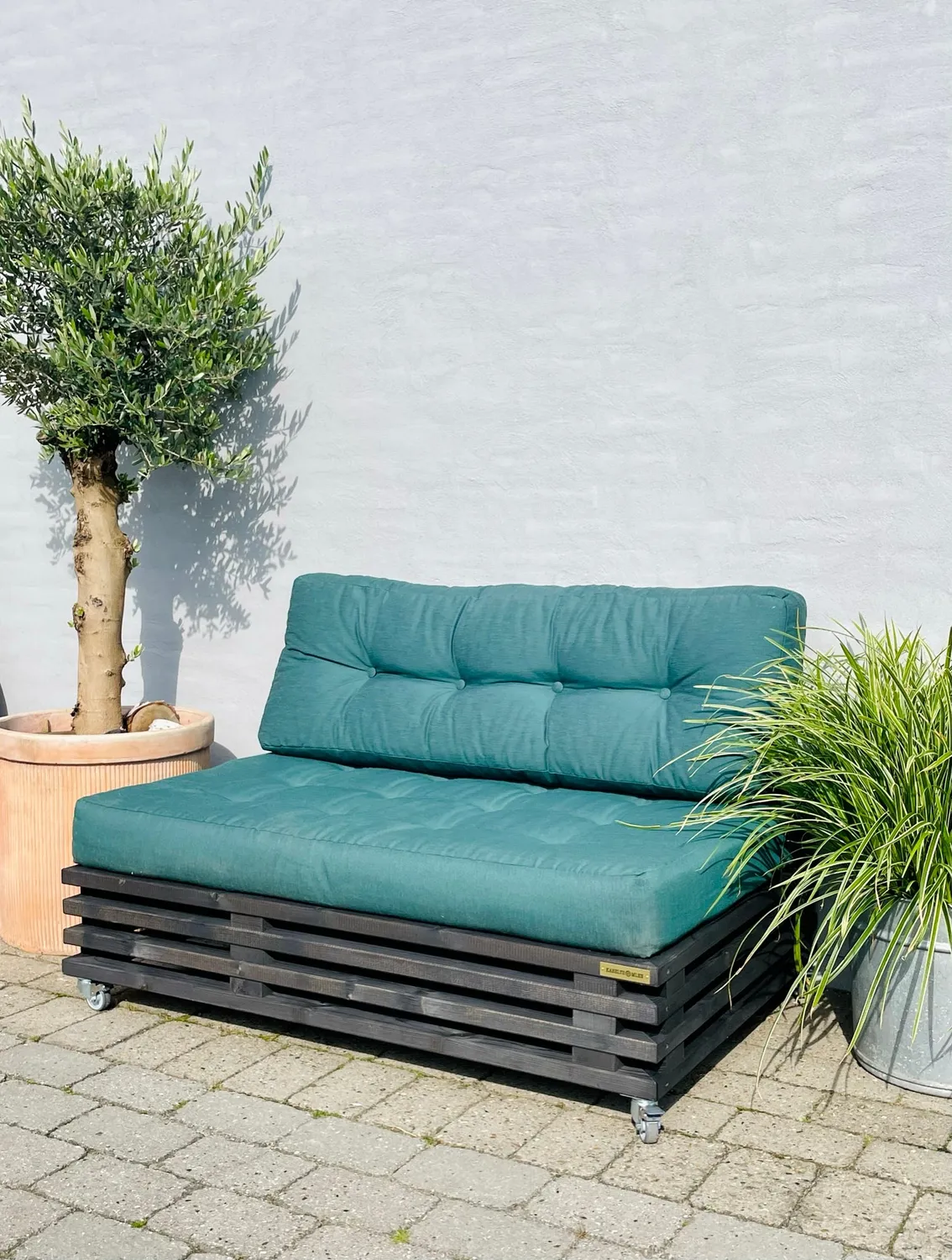 Kabeltromlen Pallesofa Traller Loungesofa 120x80 ubehandlet