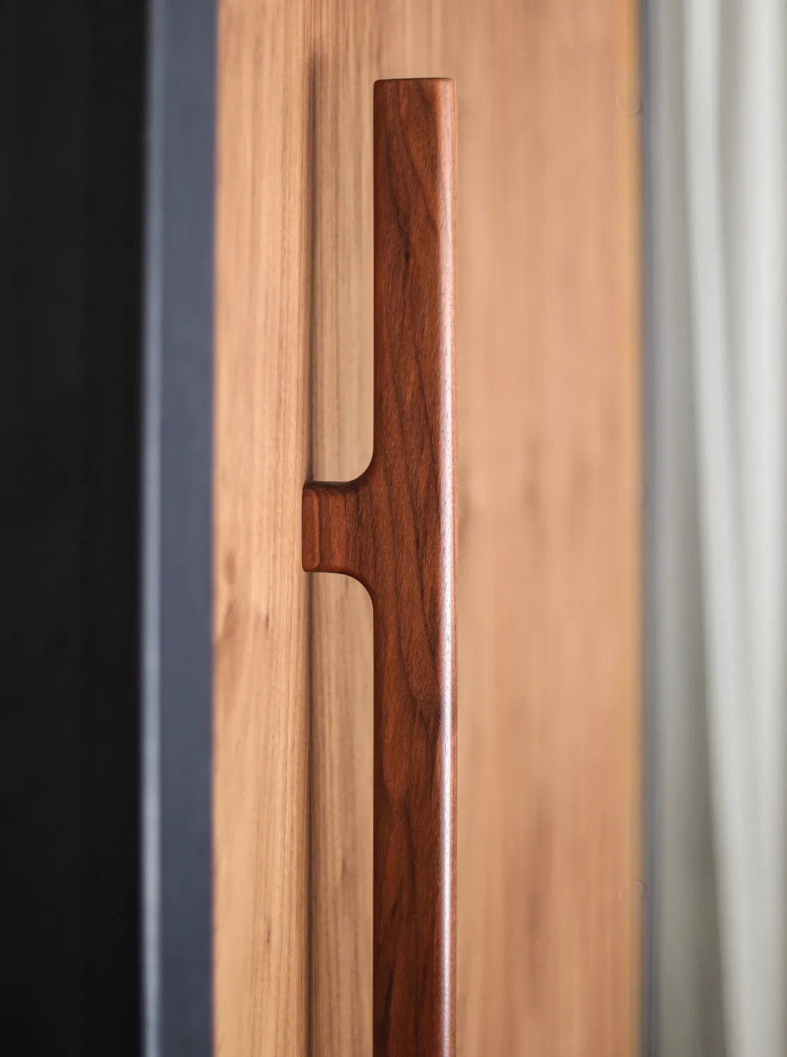 Habitables ZEN dørhåndtag træ 60 cm eg enkelt