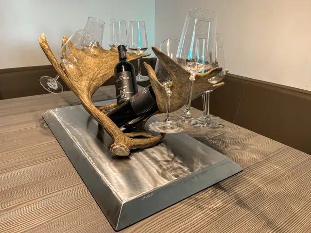 Oh My Deer Weinglas Präsentation vinglasholder stål
