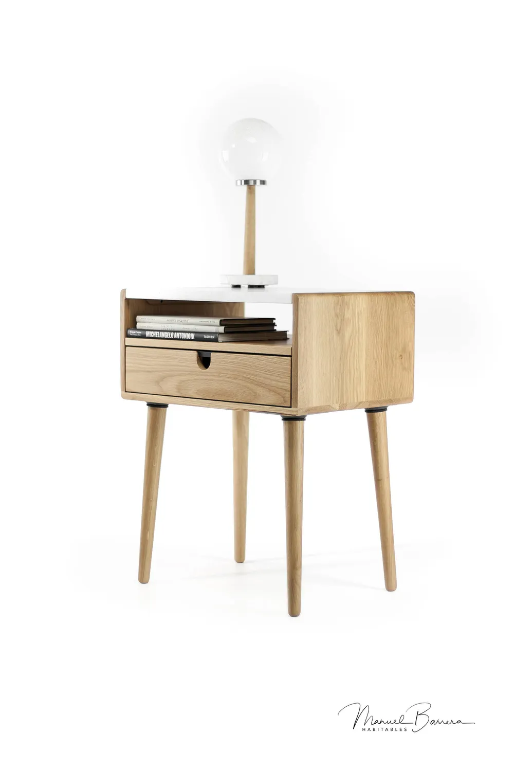 Habitables natbord marmor eg 46,5 cm 1 skuffe