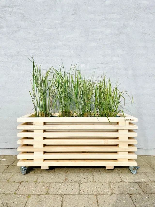 Kabeltromlen Plantekasse nye traller 43 cm 95 cm med hjul