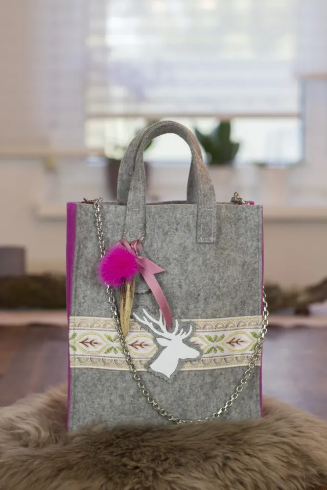 Oh My Deer Shopper S trachtentasche rosa