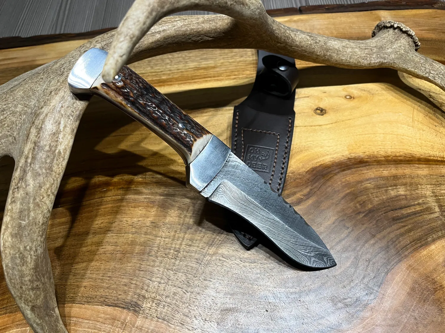 Oh My Deer Jagtmesser jagtkniv damastklinge