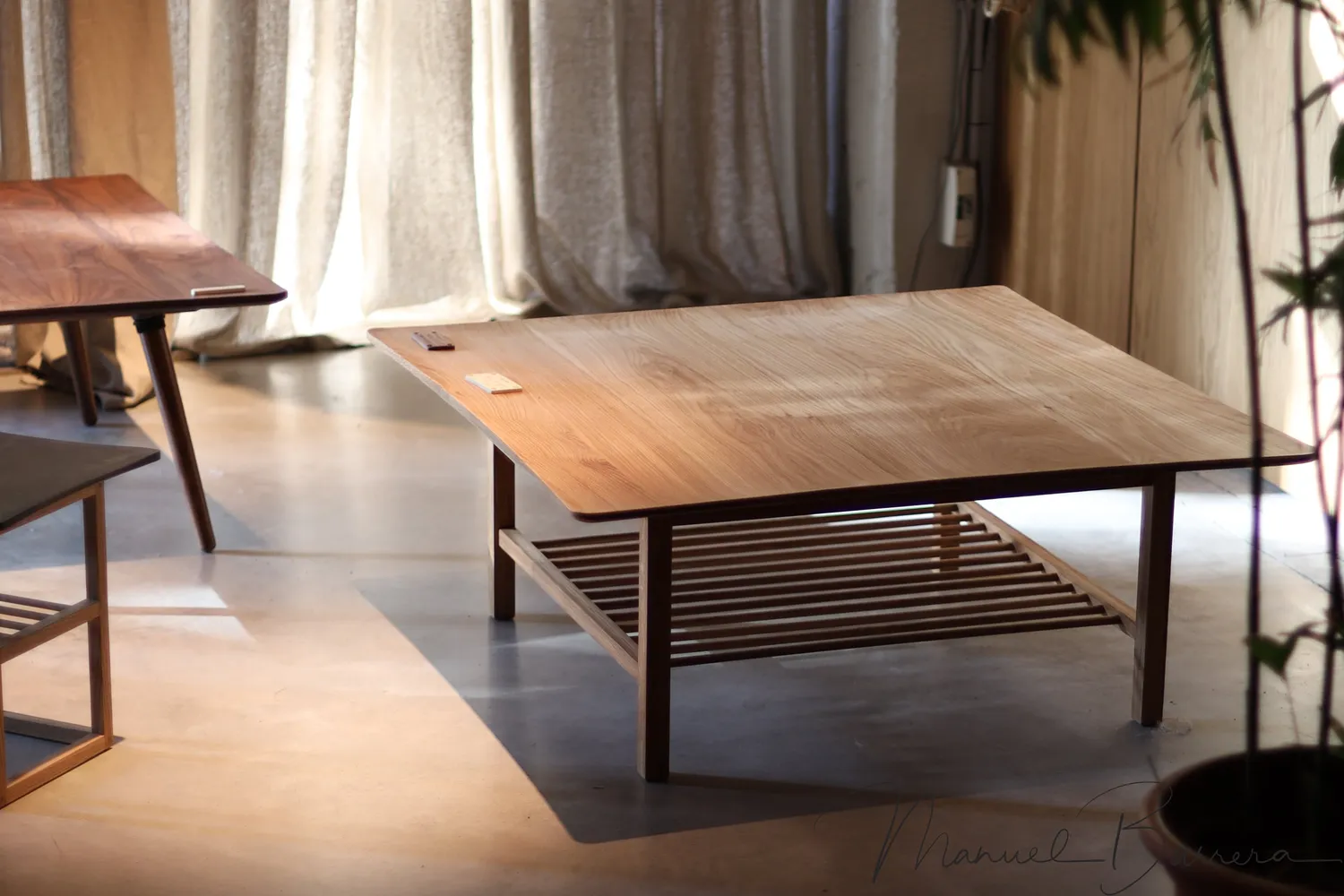 Habitables Carved 06 sofabord eg 100x60 udskæring