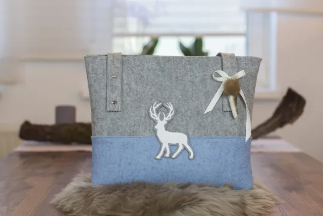 Oh My Deer Trachtentasche tote bag M loden