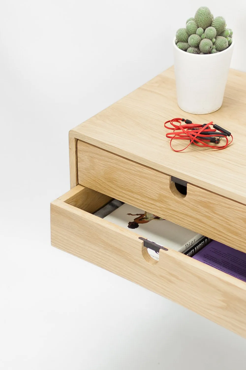 Habitables Floating natbord 2 skuffer eg 46,5 cm væghængt