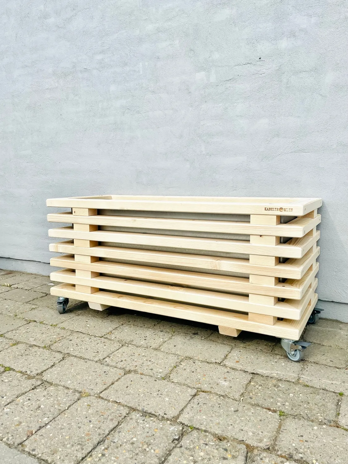 Kabeltromlen Plantekasse nye traller 43 cm 95 cm med hjul