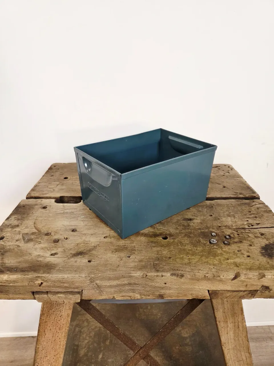 Kabeltromlen Leon værkstedskasse 22 cm metal patineret