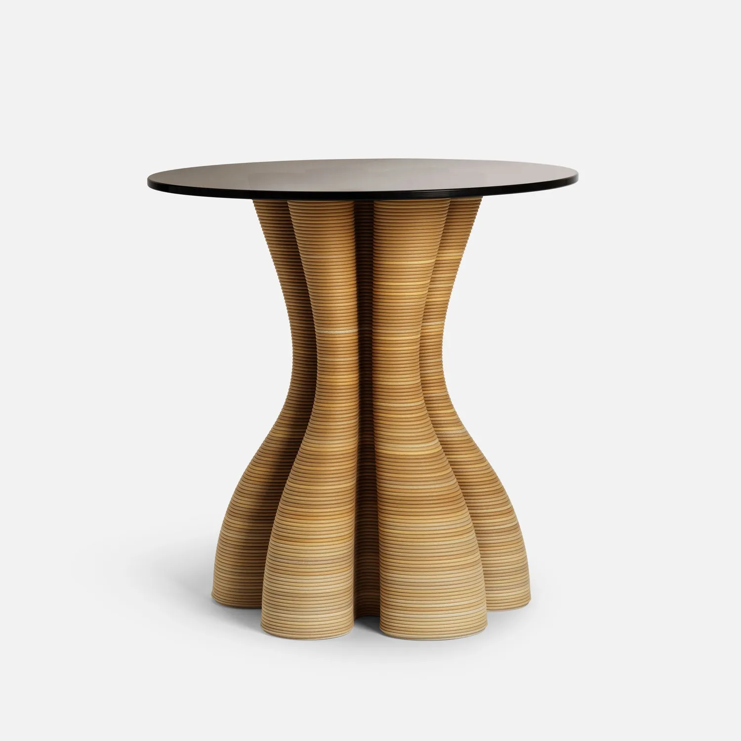 HYFER Anemone sidebord Natural bronzeglas