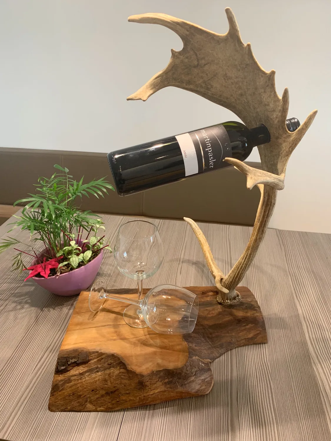 Oh My Deer Weinflaschenhalter vinholder i træ massiv