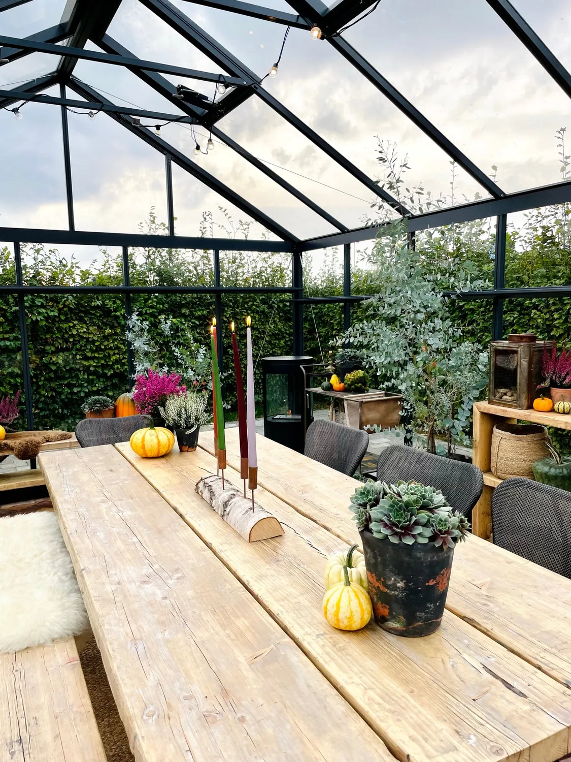 Kabeltromlen havebord 180 cm genbrugsplanker Fenris
