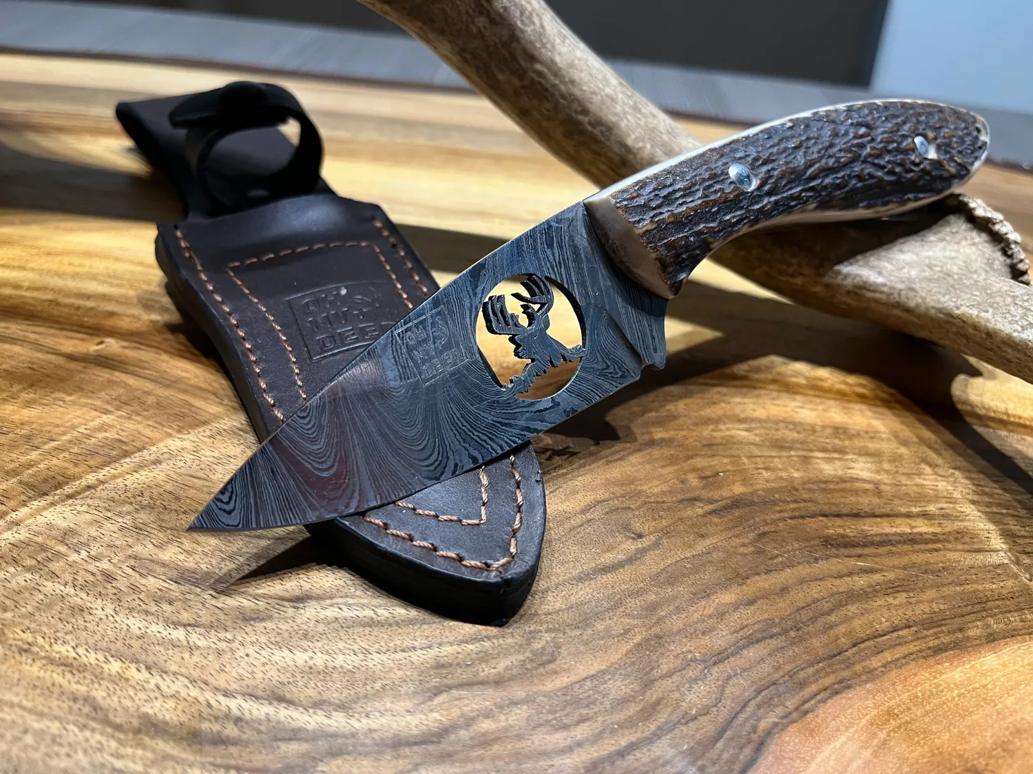 Oh My Deer Hirschmotiv jagtkniv med hjortemotiv