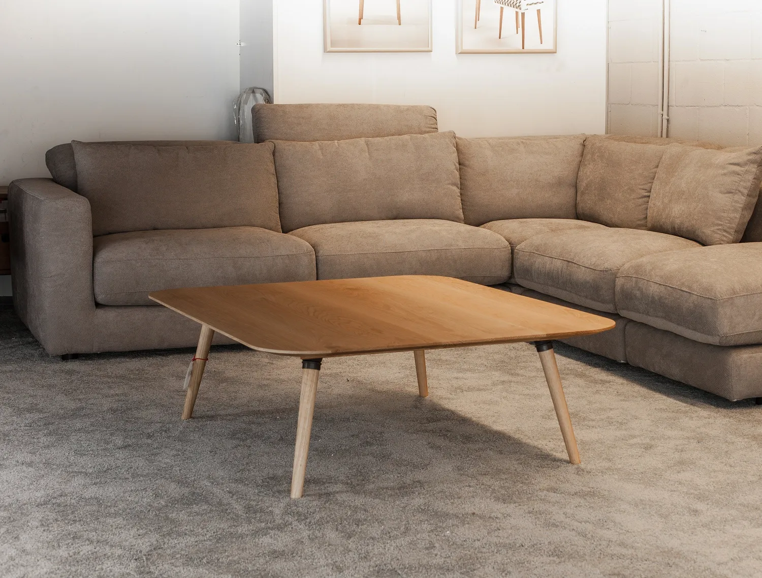 Habitables Midcentury sofabord eg 120x60 koniske ben
