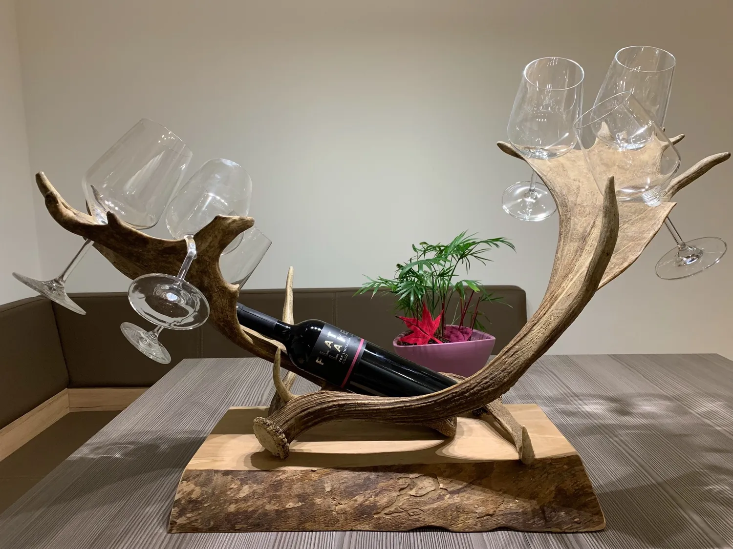 Oh My Deer Weinflaschenhalter vinflaskeholder træ