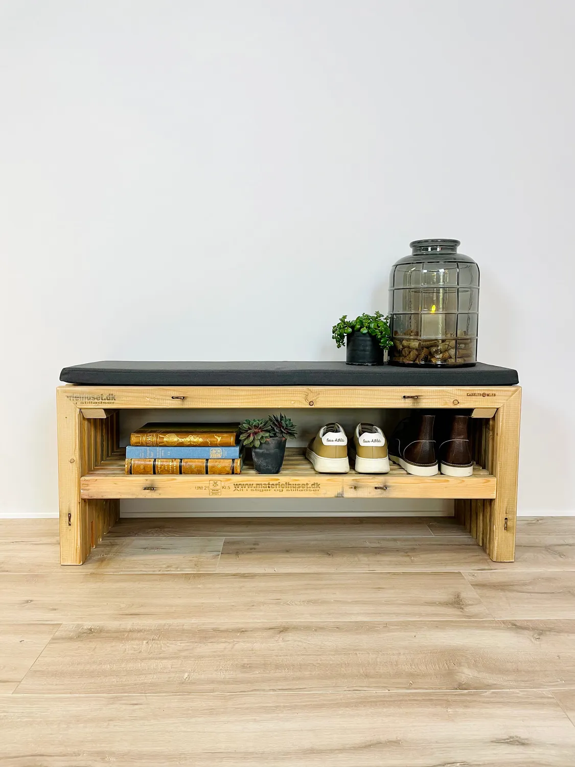 Kabeltromlen skoreol 120 cm brugte traller grantræ