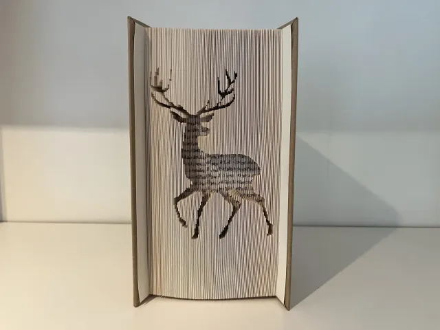 Oh My Deer Bookorigami bogfoldning med navn 1 stk personlig